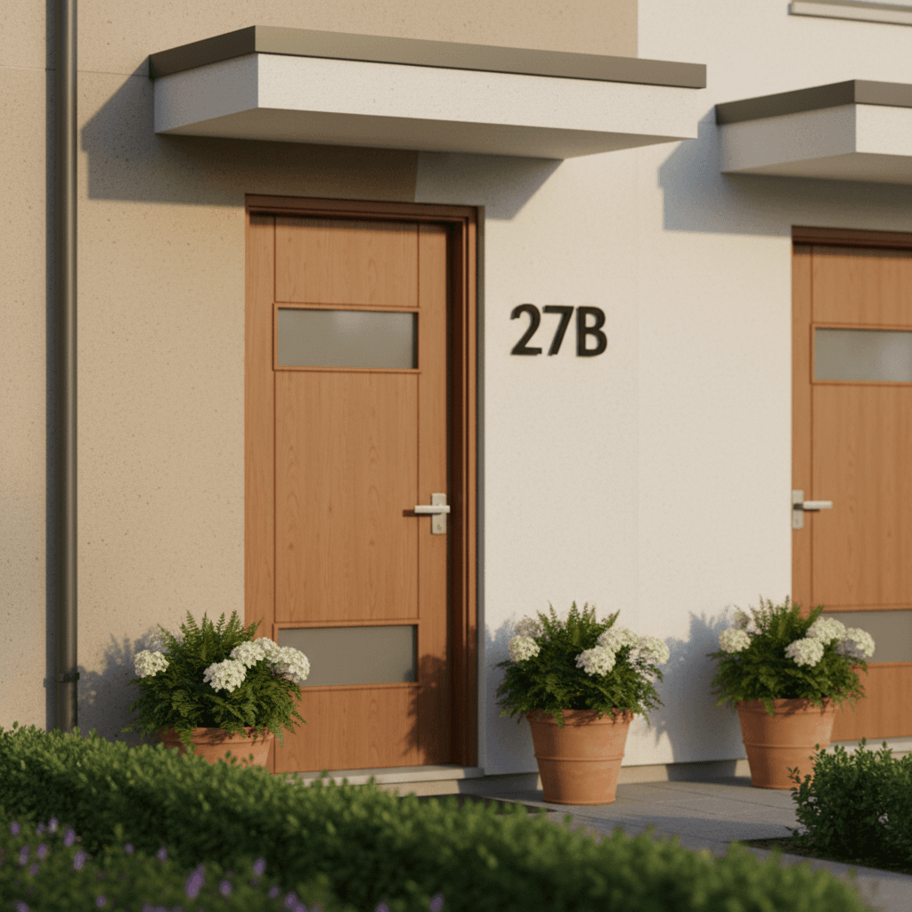 Exterior of the three-bedroom town home on North Pickens Street